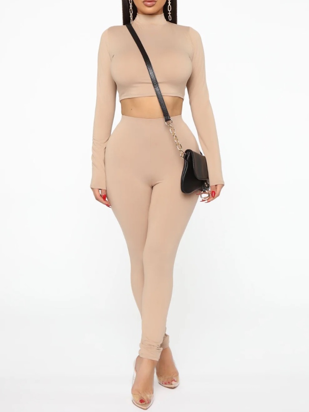 New w/tag Meet At My Favorite Spot Legging Set - Taupe (S)